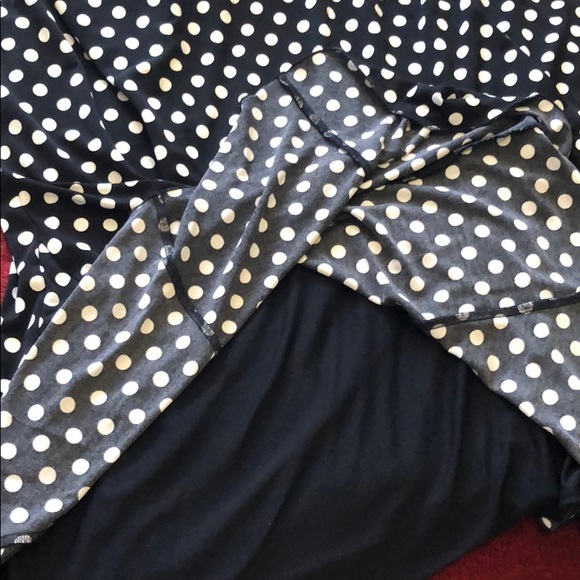 Polka Dot Mid-calf Knit Skirt - Picture 5 of 5